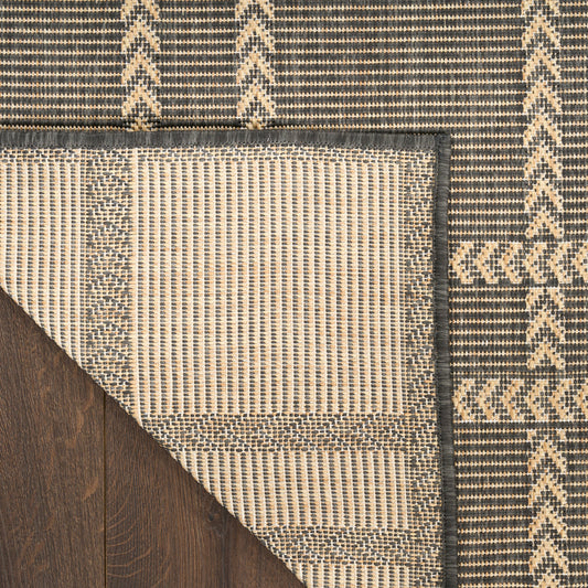 Nourison Home Horizon Indoor/Outdoor Charcoal Contemporary