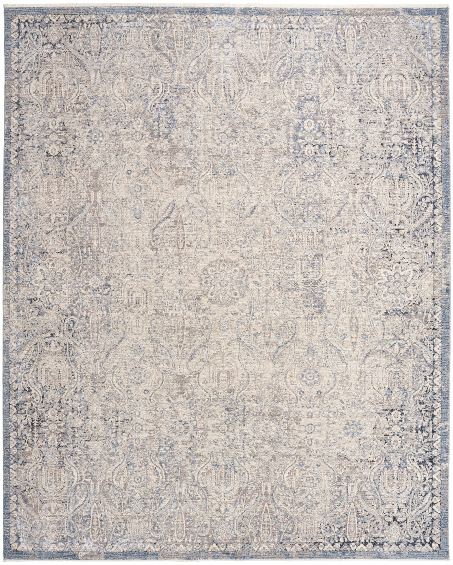 Nourison Home Sultana SLL03 Grey Blue Traditional Machine Woven Rug