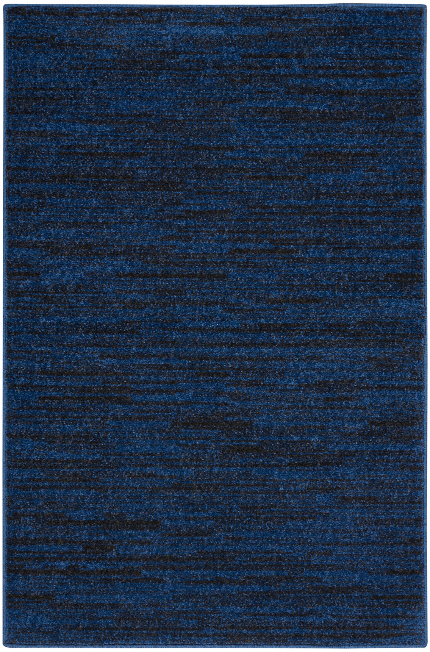 Nourison Home Nourison Essentials NRE01 Midnight Blue Contemporary Power-loomed Rug