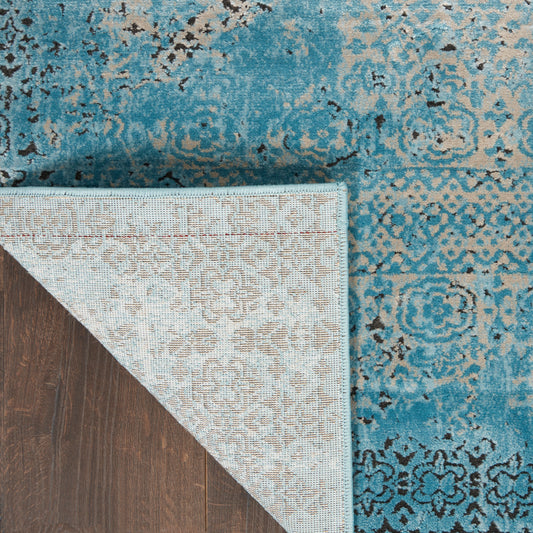 Nourison Home Karma Blue Traditional