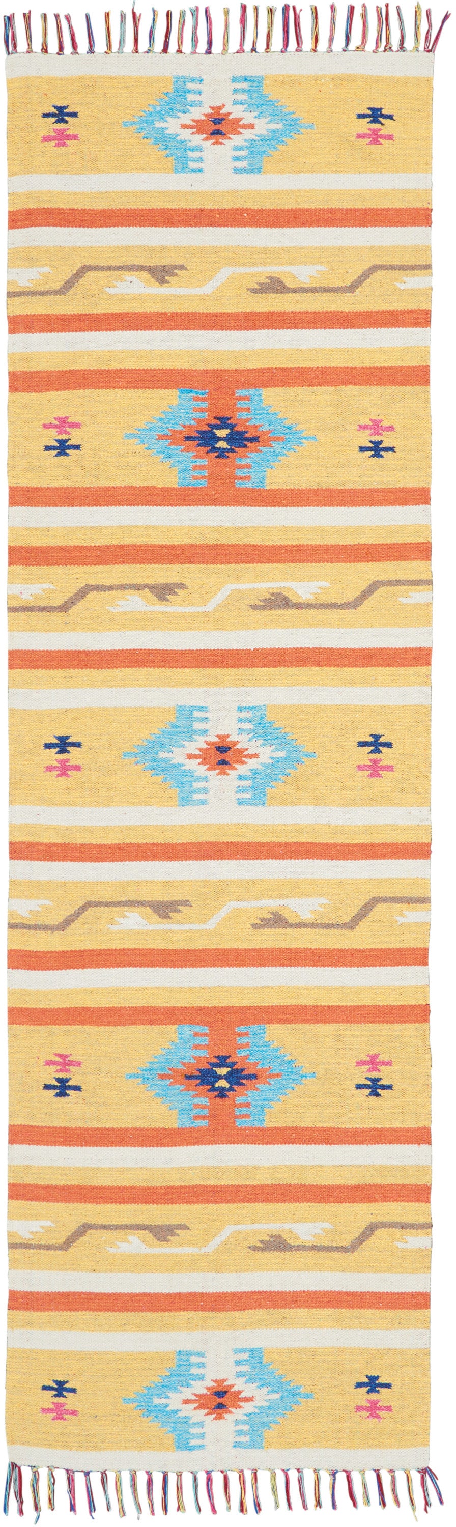 Nourison Home Baja BAJ03 Yellow Transitional Woven Rug