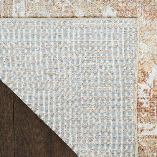 Nourison Home Astra Machine Washable Rust Multicolor Traditional