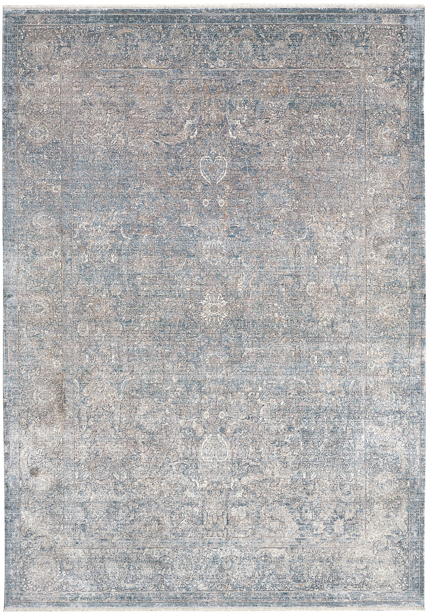 Nourison Home Starry Nights STN01 Cream Blue Traditional Loom-woven Rug