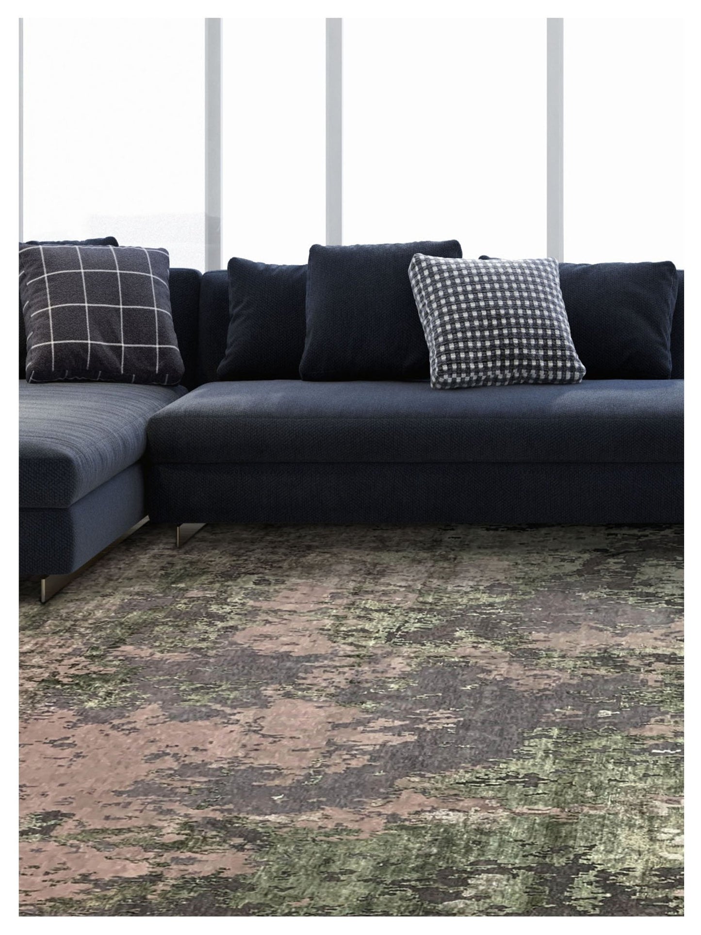 Artisan Mary Green Contemporary Knotted Rug - Rugs - Artisan - Atlanta Designer Rugs