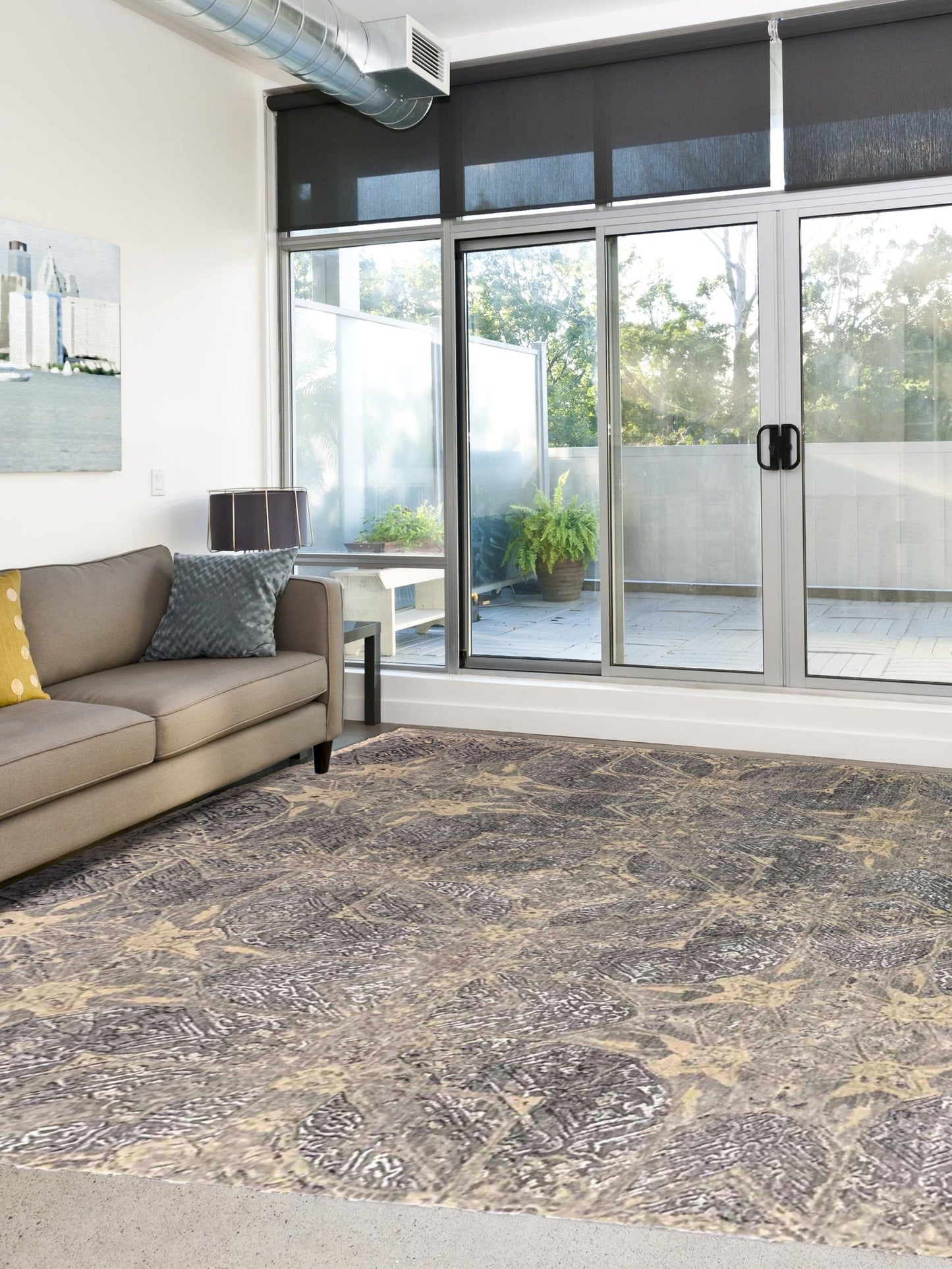 Artisan Adele Midnight Transitional Knotted Rug - Rugs - Artisan - Atlanta Designer Rugs