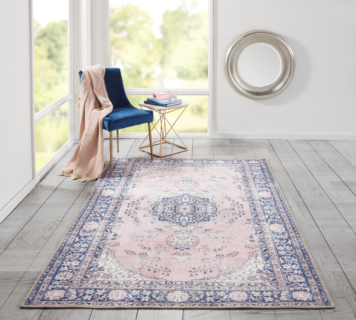 Momeni Afshar Pink Traditional