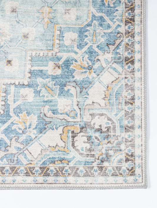 Momeni Afshar Light Blue Traditional