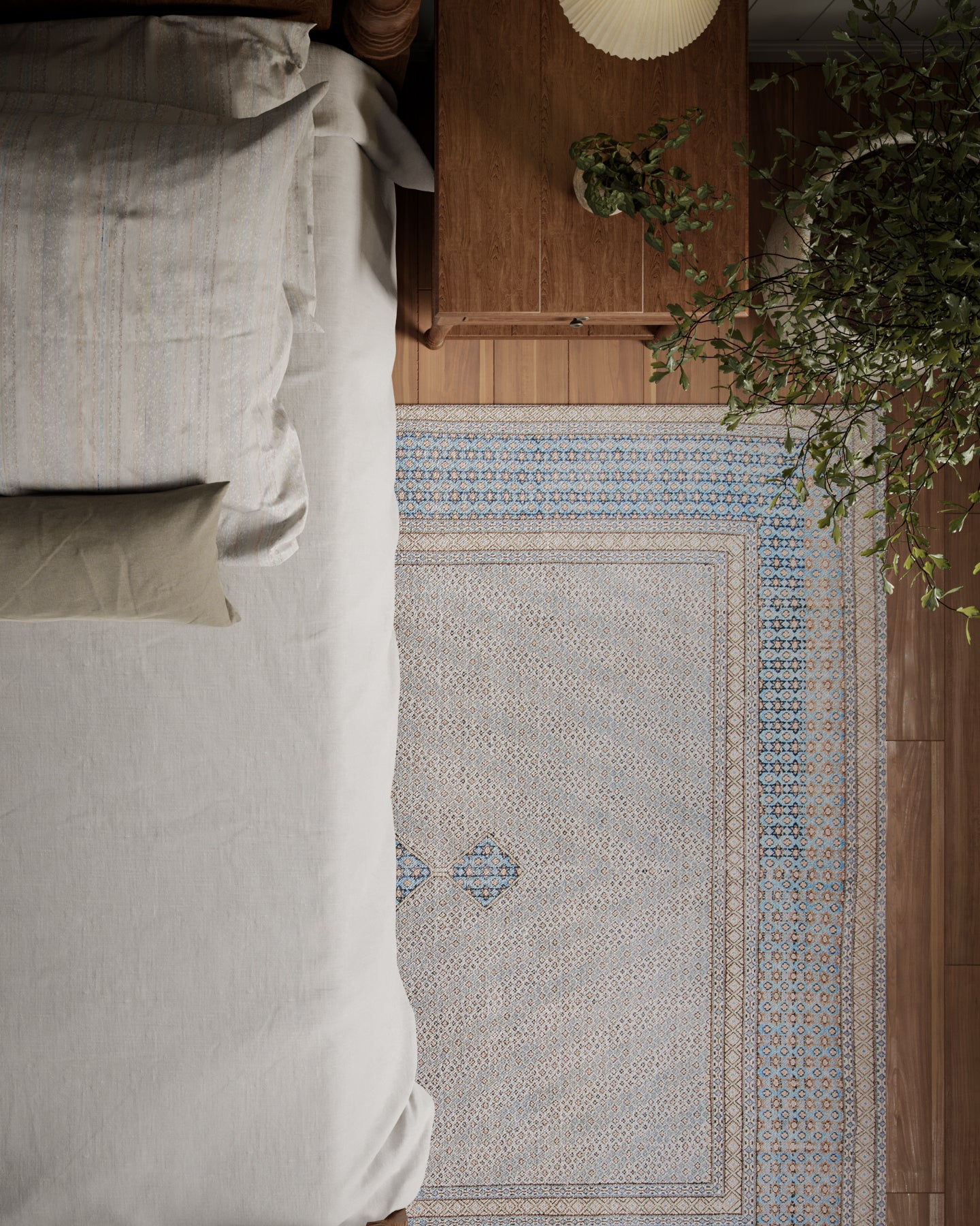 Momeni Afshar Blue Traditional