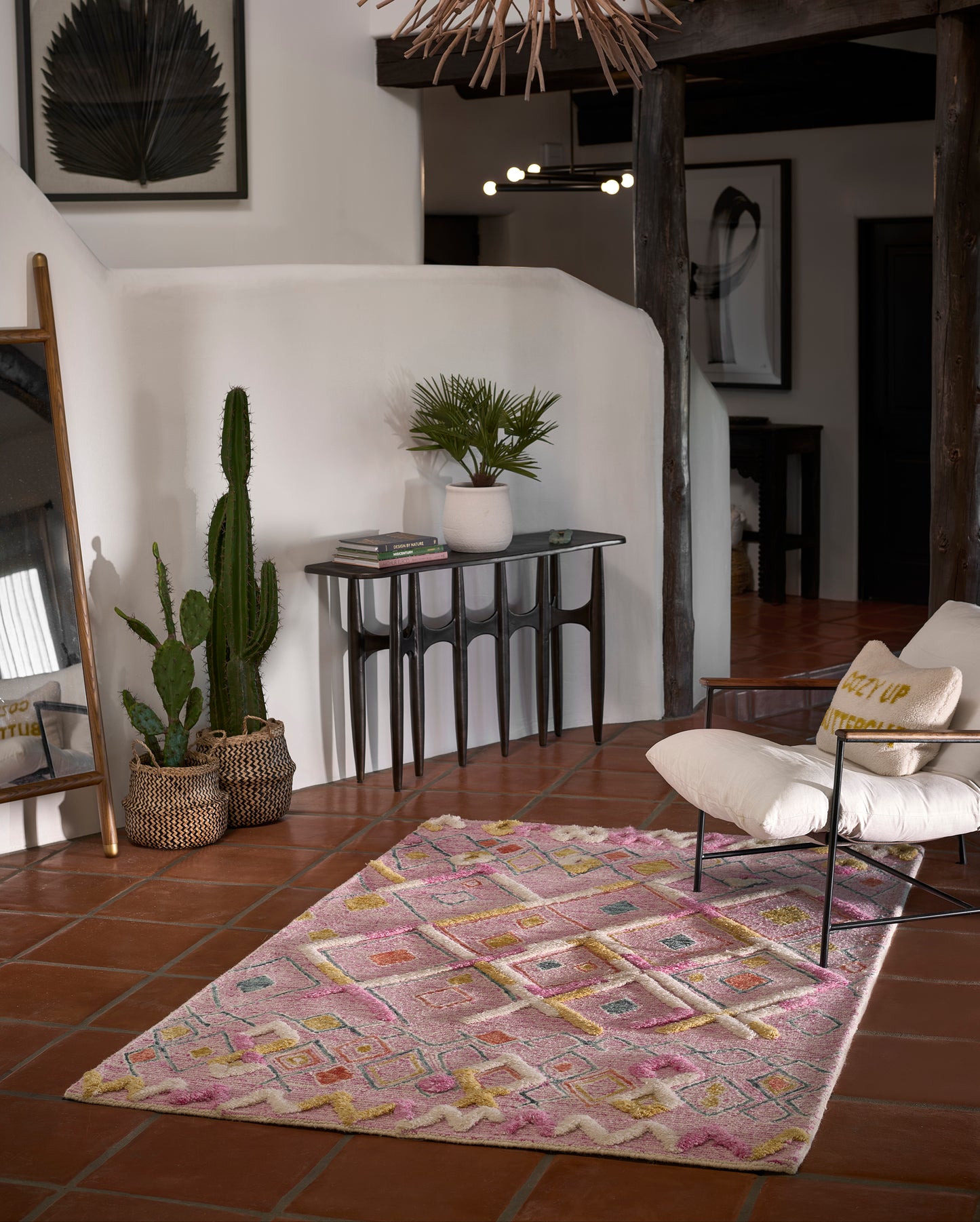Momeni Allegro Pink Contemporary