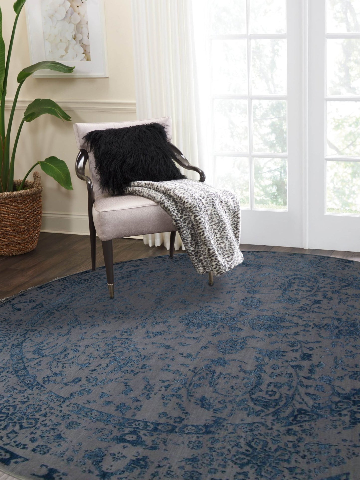 Artisan Victoria Beige Lt.Blue Modern Knotted Rug - Rugs - Artisan - Atlanta Designer Rugs