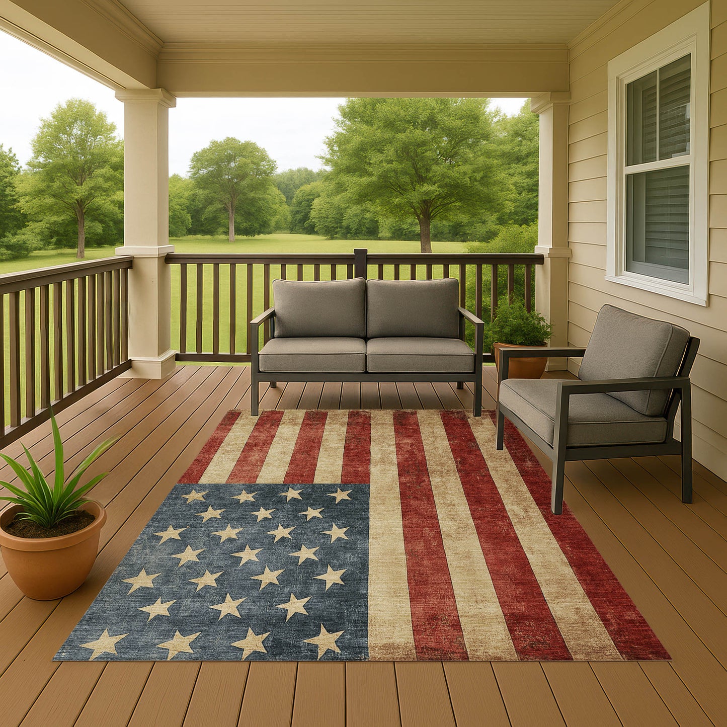 Dalyn Rugs Americana Red Casual