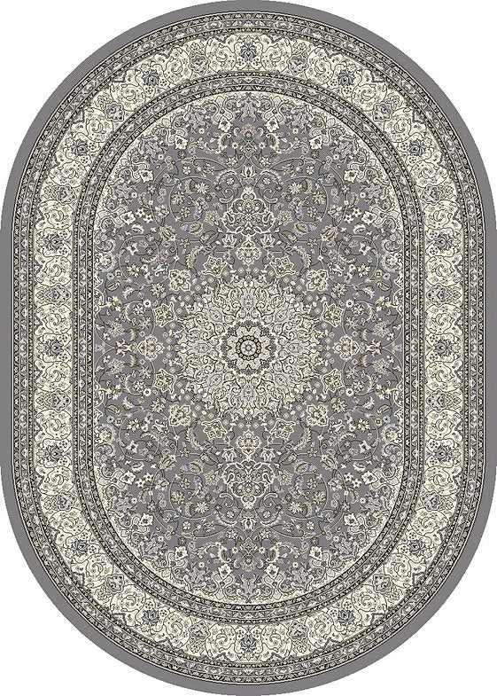 Dynamic Rugs Ancient Garden 57119 Grey Cream Traditional Machine-Made Rug