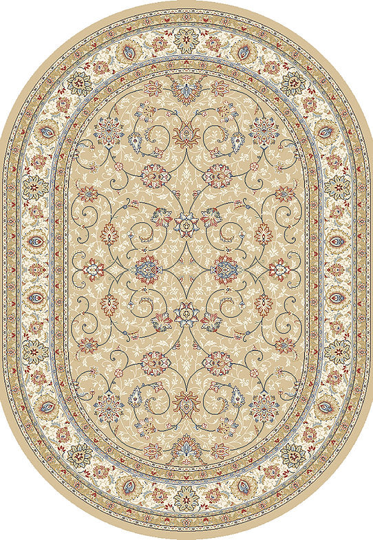 Dynamic Rugs Ancient Garden 57120 Light Gold Ivory Traditional Machine-Made Rug