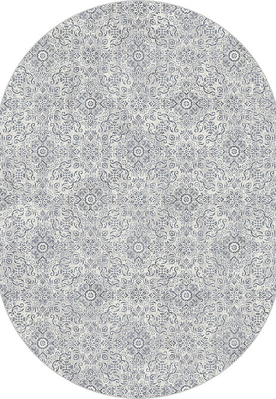 Dynamic Rugs Ancient Garden 57162 Silver Grey Traditional Machine-Made Rug