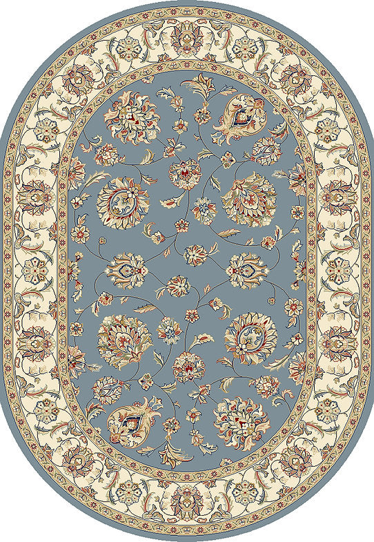 Dynamic Rugs Ancient Garden 57365 Light Blue Ivory Traditional Machine-Made Rug
