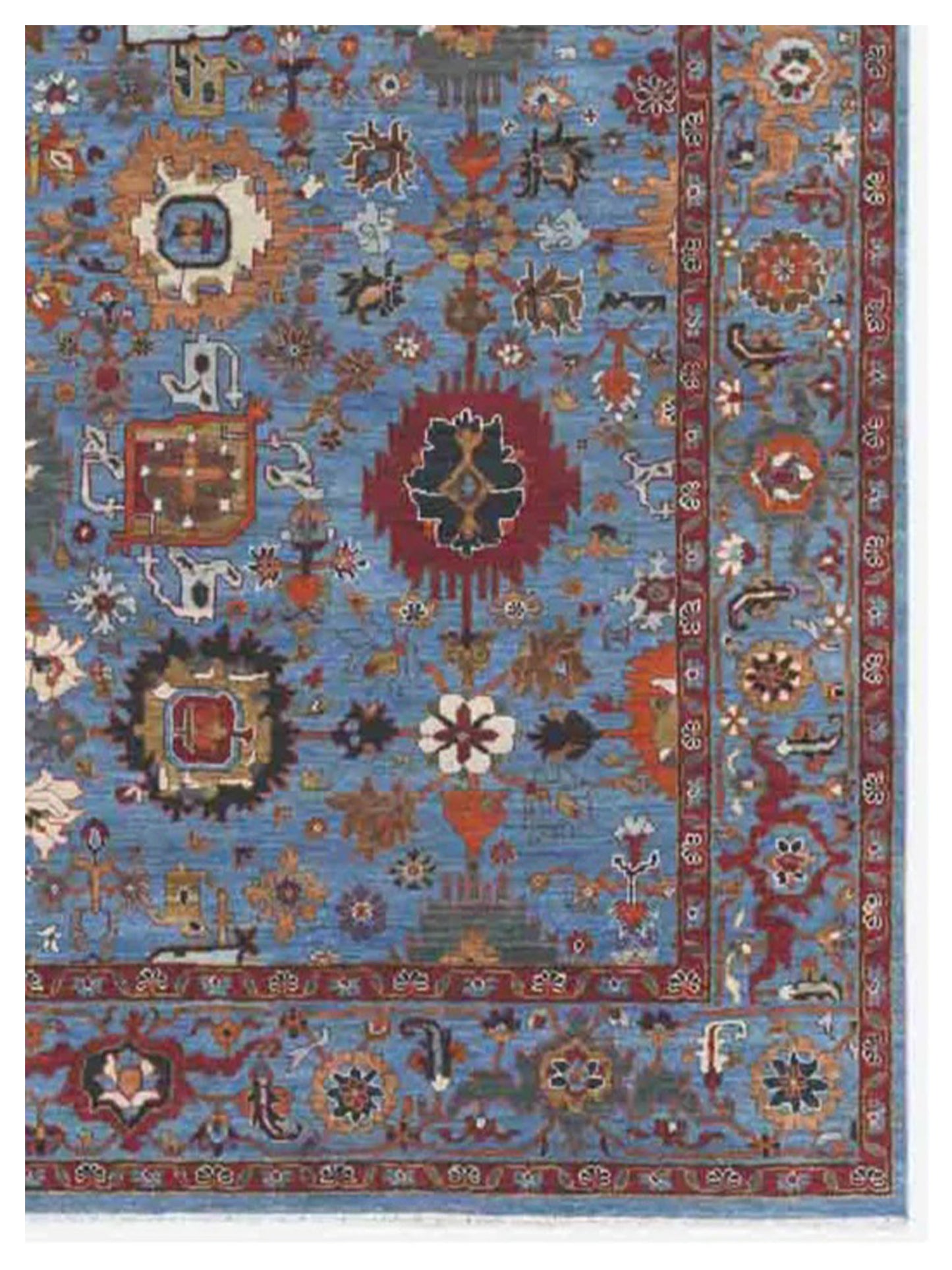 Limited Sophie PRT-423 Blue Traditional Knotted Rugs