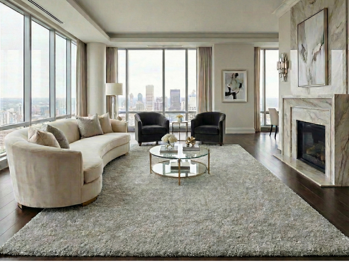 Artisan Marion Sand Contemporary Knotted Rug