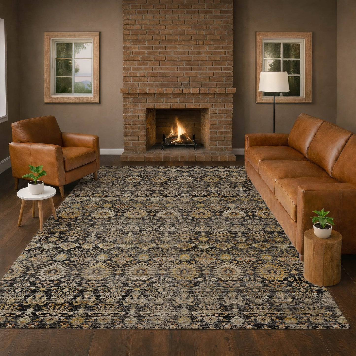 Dalyn Rugs Aristo Black Traditional