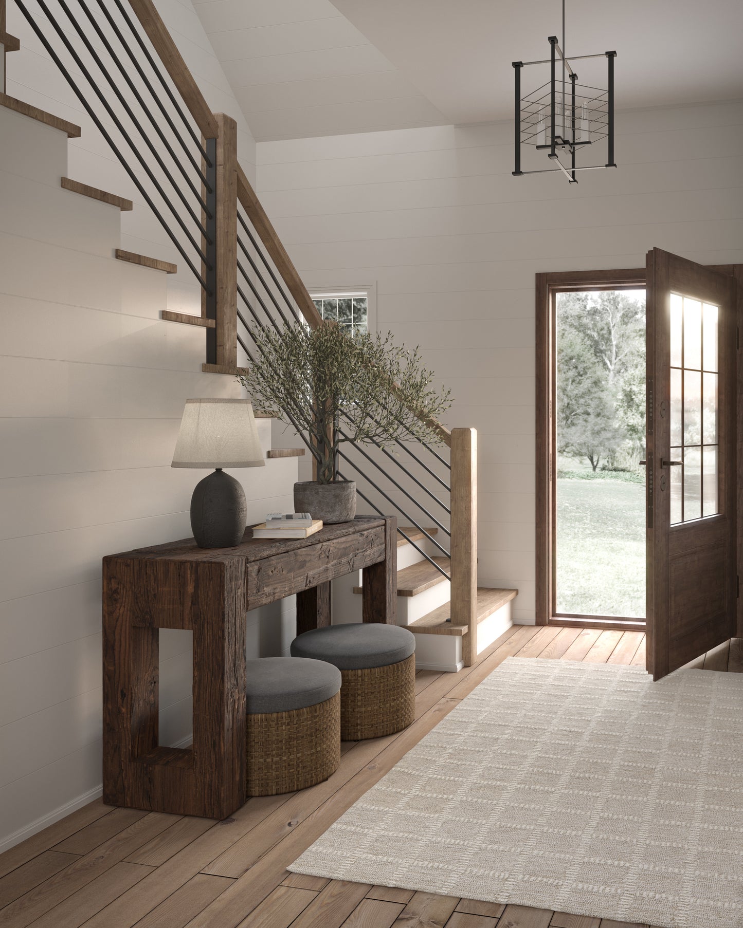 Momeni Archer Beige Contemporary