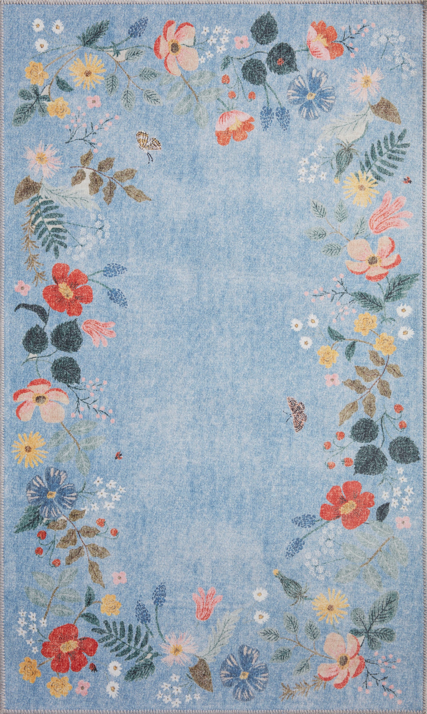 Rifle Paper Co. x Loloi Atelier Periwinkle Traditional