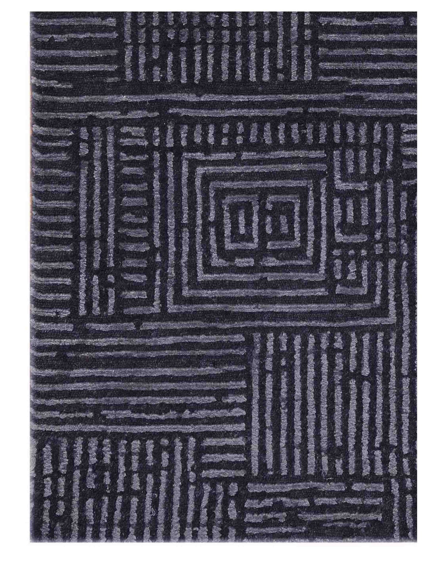Artisan Mary Blue Contemporary Knotted Rug