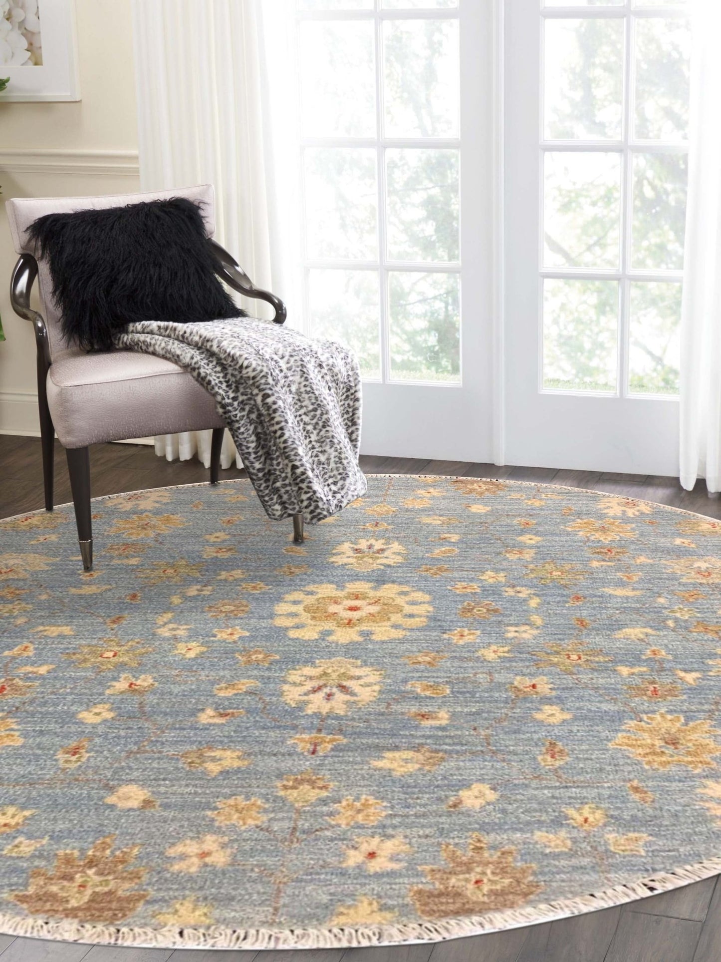Artisan Patricia Aqua Traditional Knotted Rug - Rugs - Artisan - Atlanta Designer Rugs