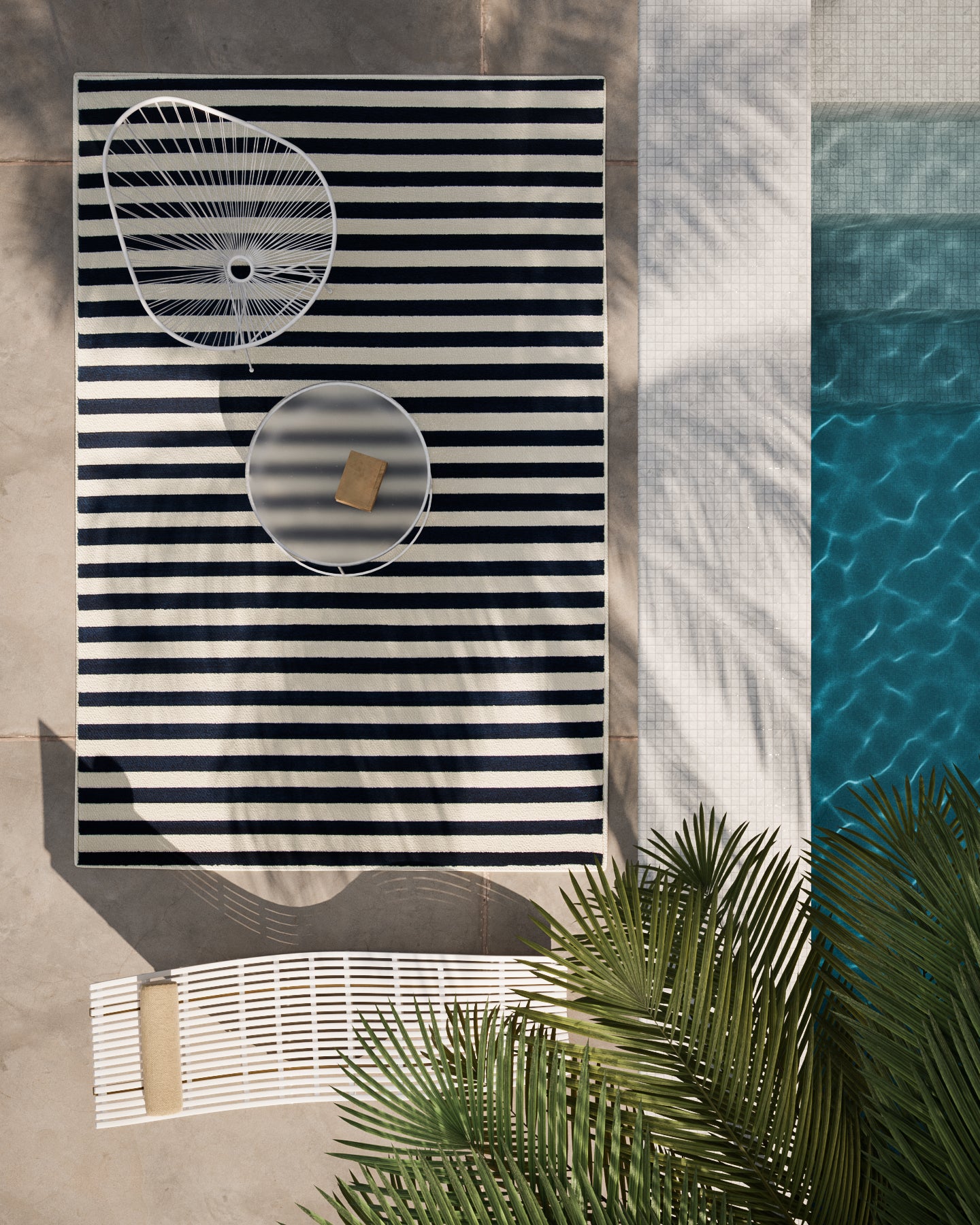 Momeni Baja Navy Contemporary