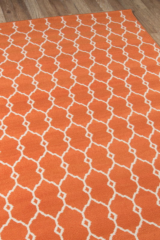 Momeni Baja Orange Contemporary