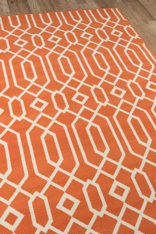 Momeni Baja Orange Contemporary