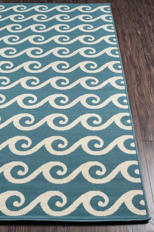 Momeni Baja Blue Contemporary