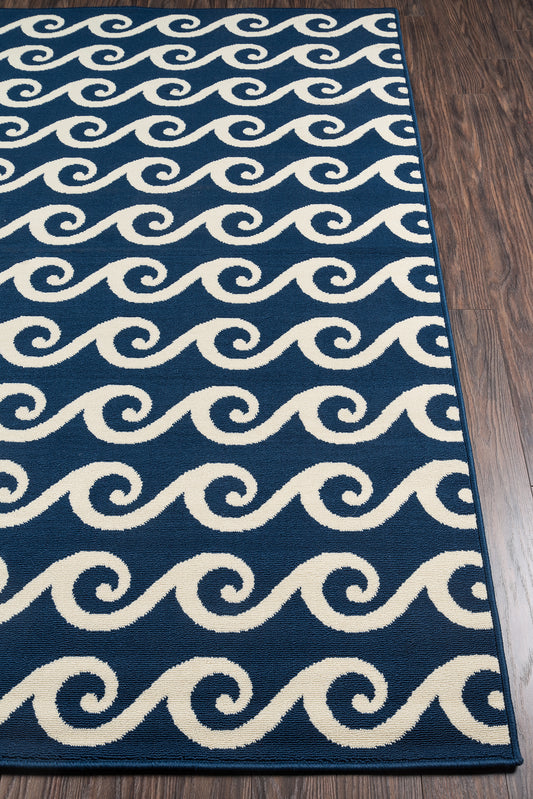 Momeni Baja Navy Contemporary