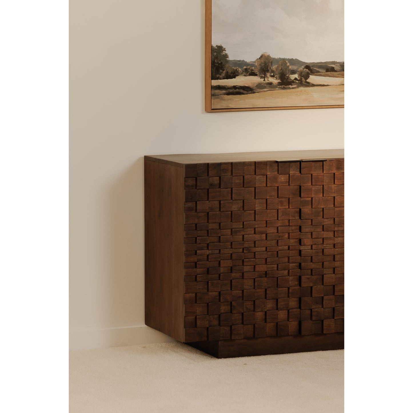 Moes Home Sideboards EASTON Brown Mid-Century Modern Furniture Rug