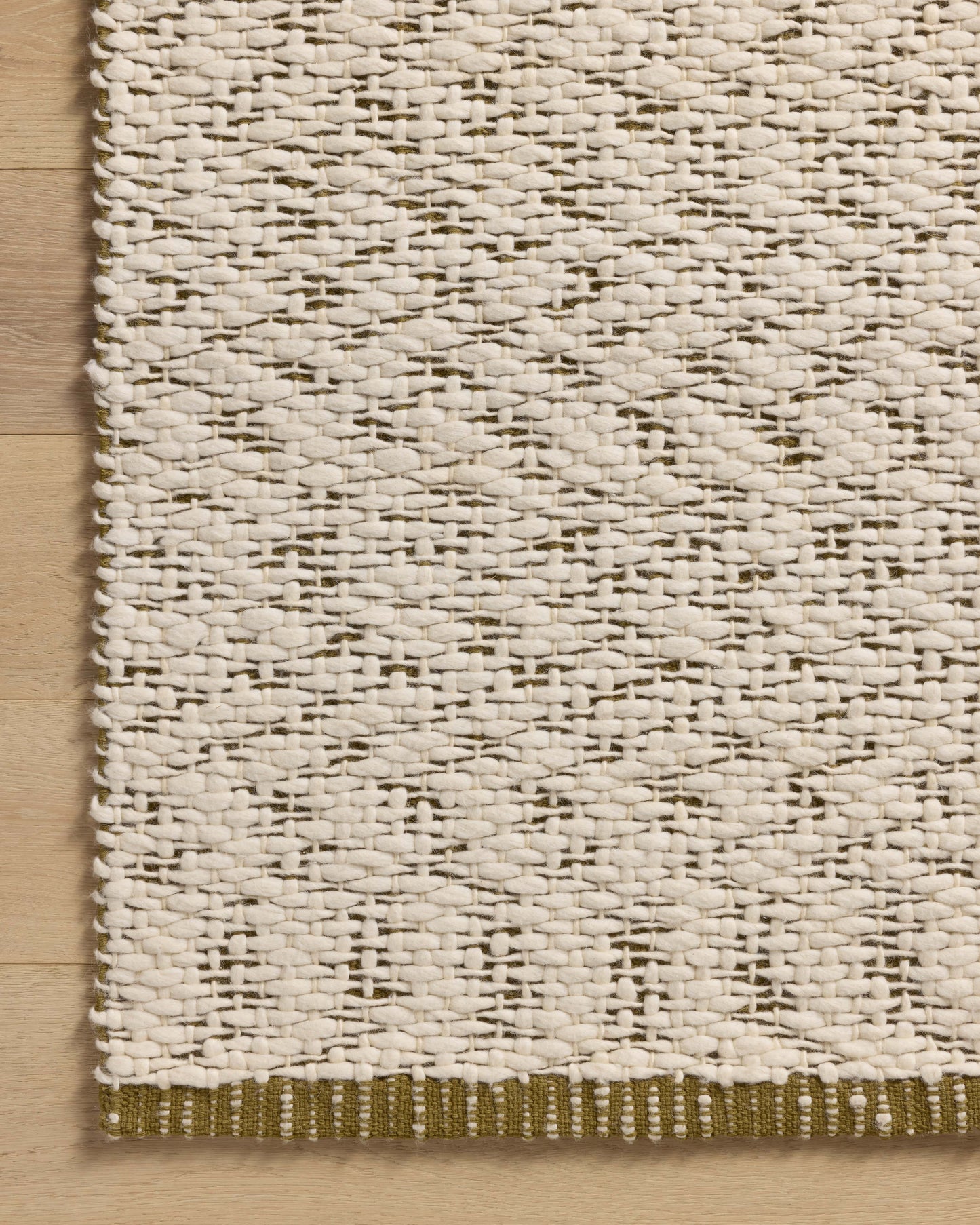 Magnolia Home by Joanna Gaines x Loloi Betty Ivory Green Transitional