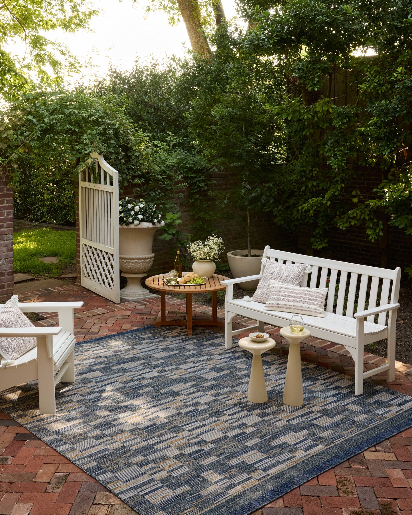 Loloi II Birch Denim Gold Indoor/Outdoor