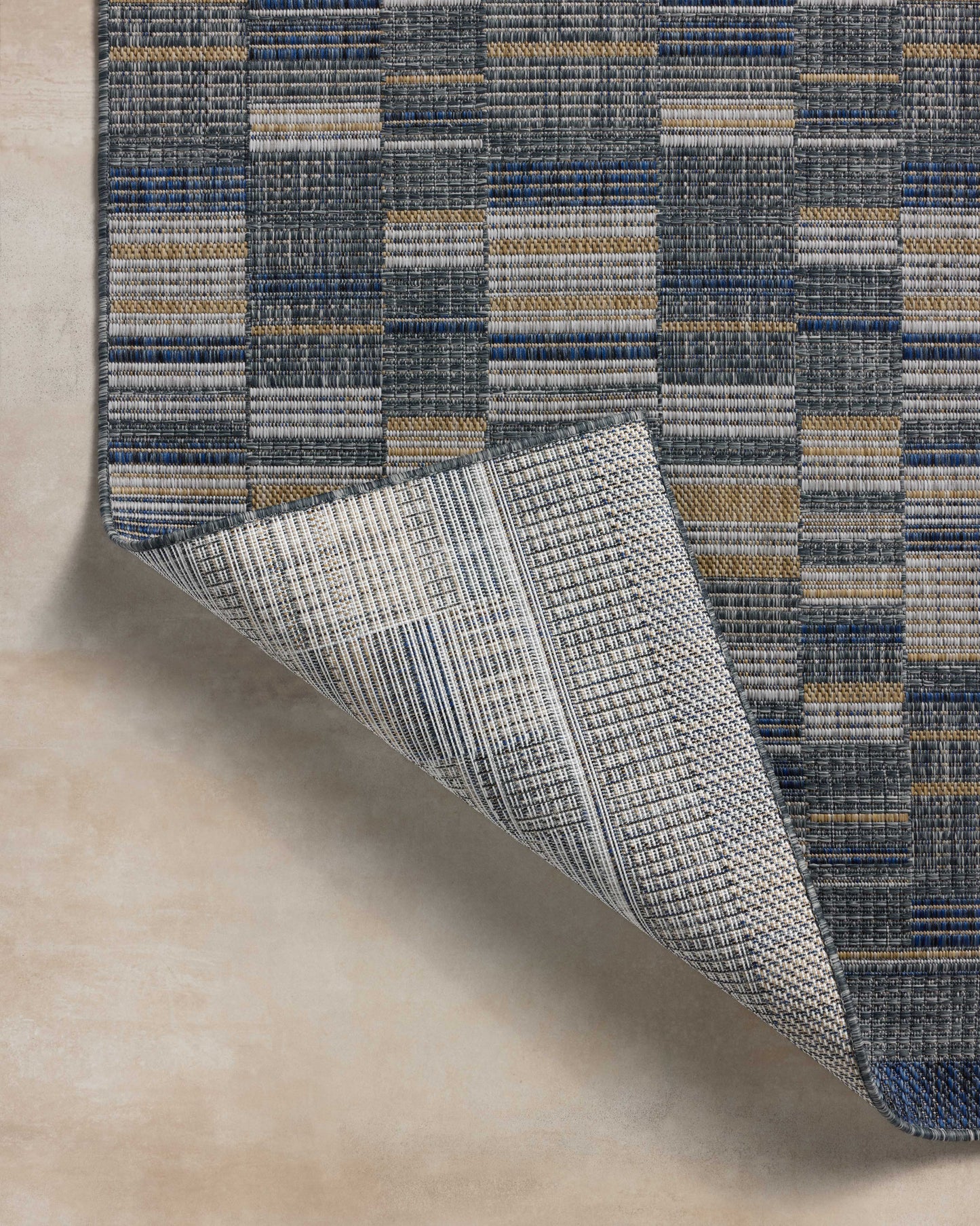 Loloi Birch Denim Gold Indoor/Outdoor