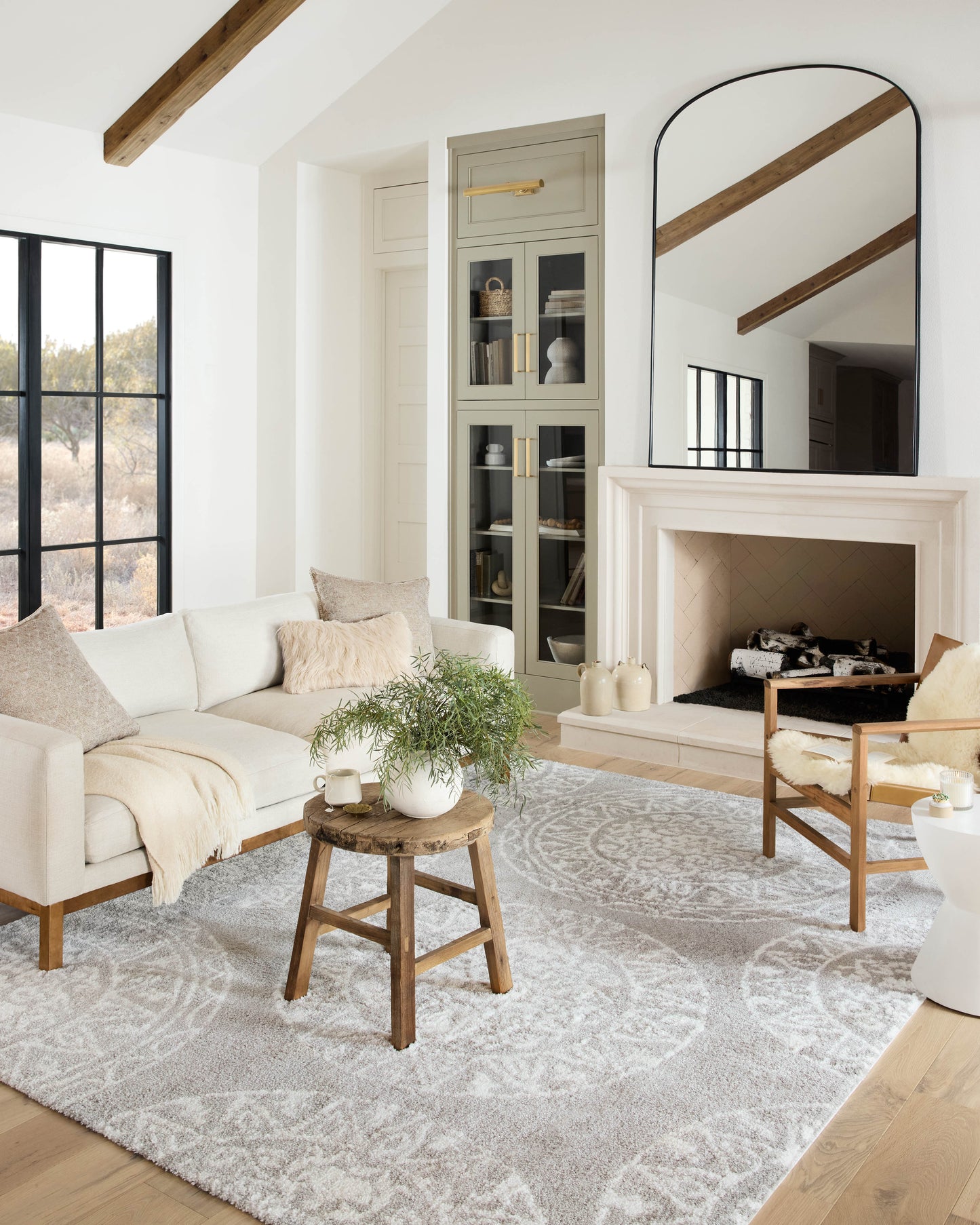 Loloi II Bliss Shag Grey White Shag