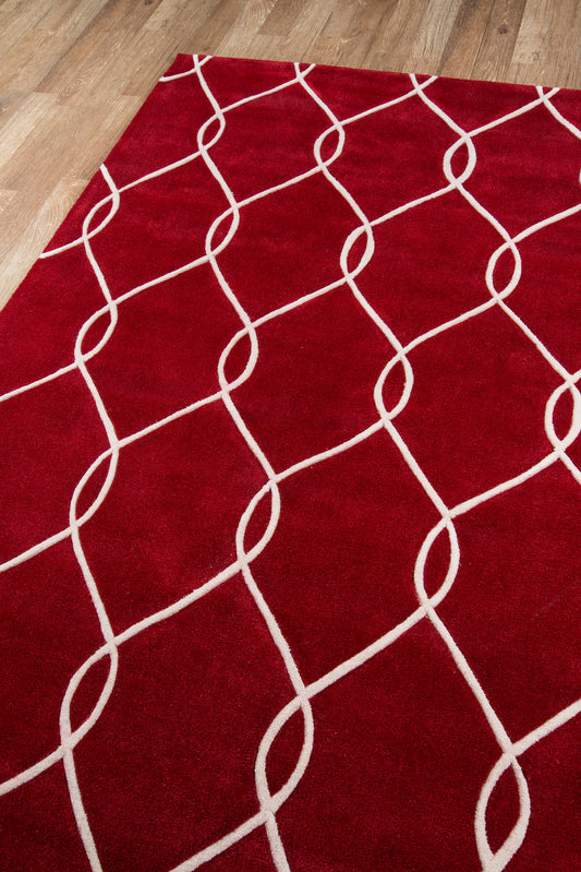 Momeni Bliss Red Contemporary