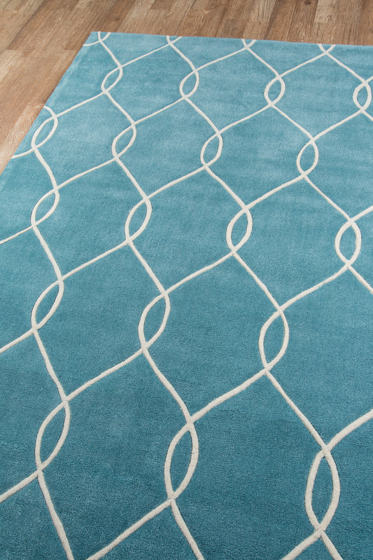 Momeni Bliss Teal Contemporary