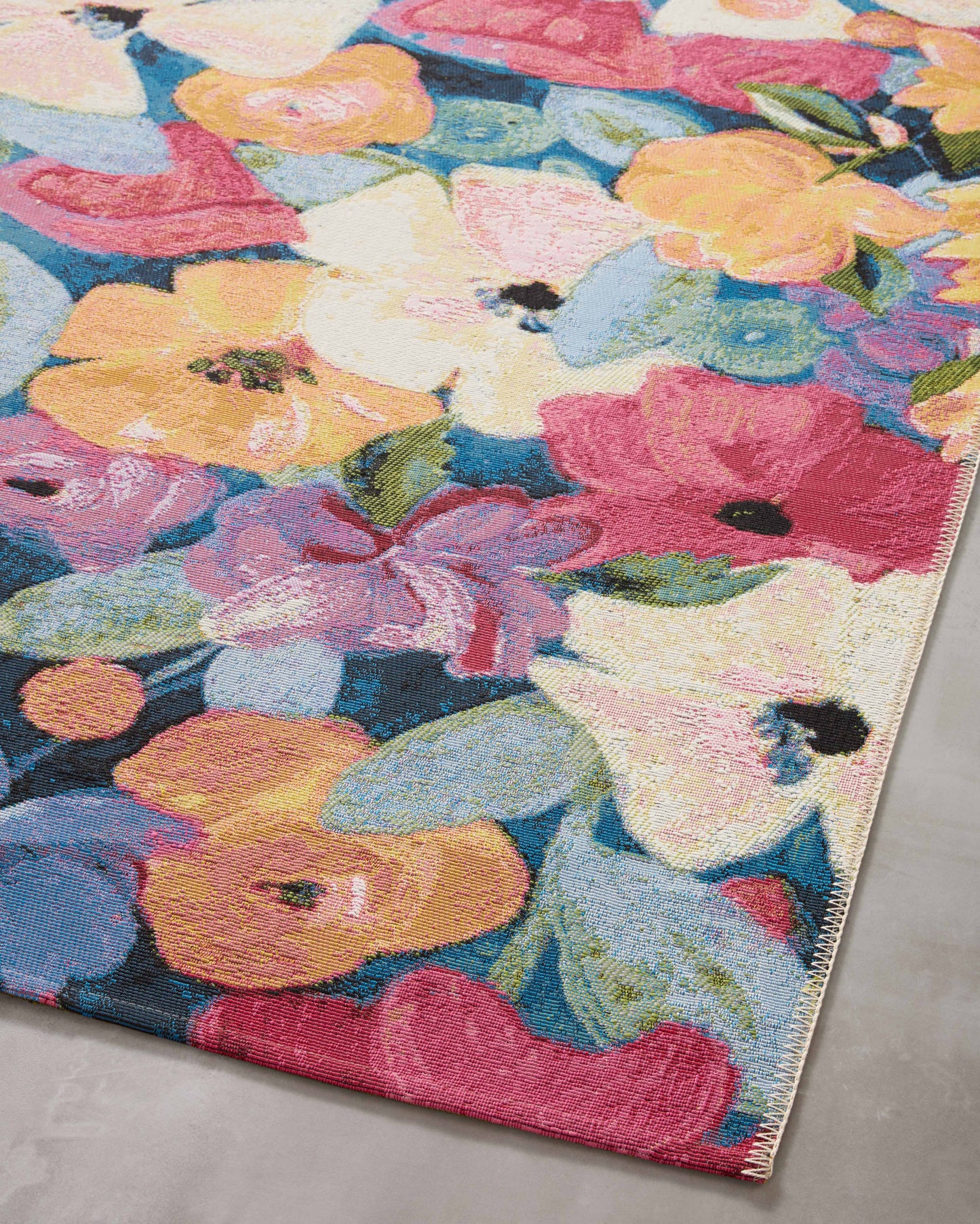 Loloi Botanical Navy Multi Indoor/Outdoor