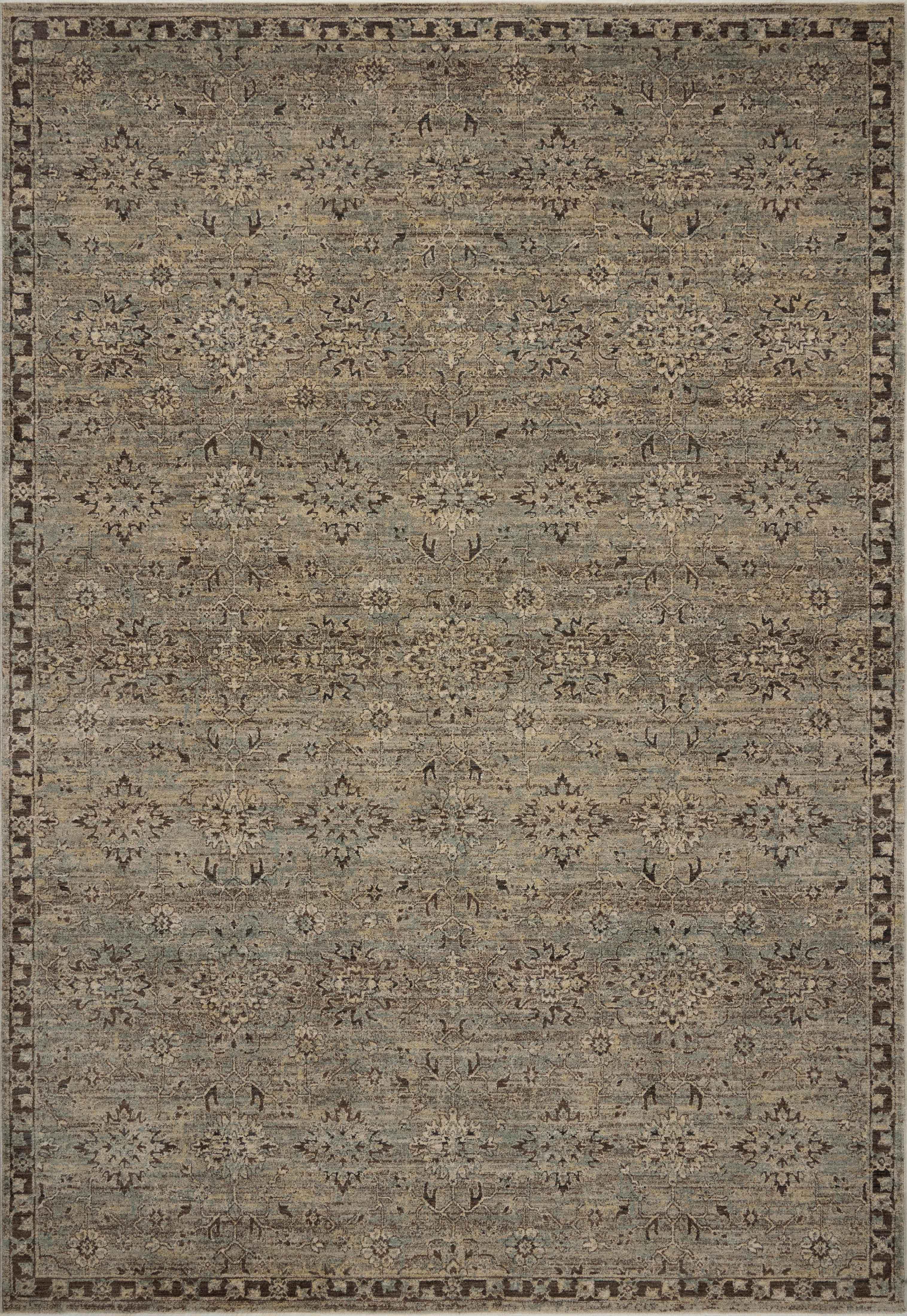Loloi Briar BRR-06 Mist Granite Traditional Power Loomed Rug