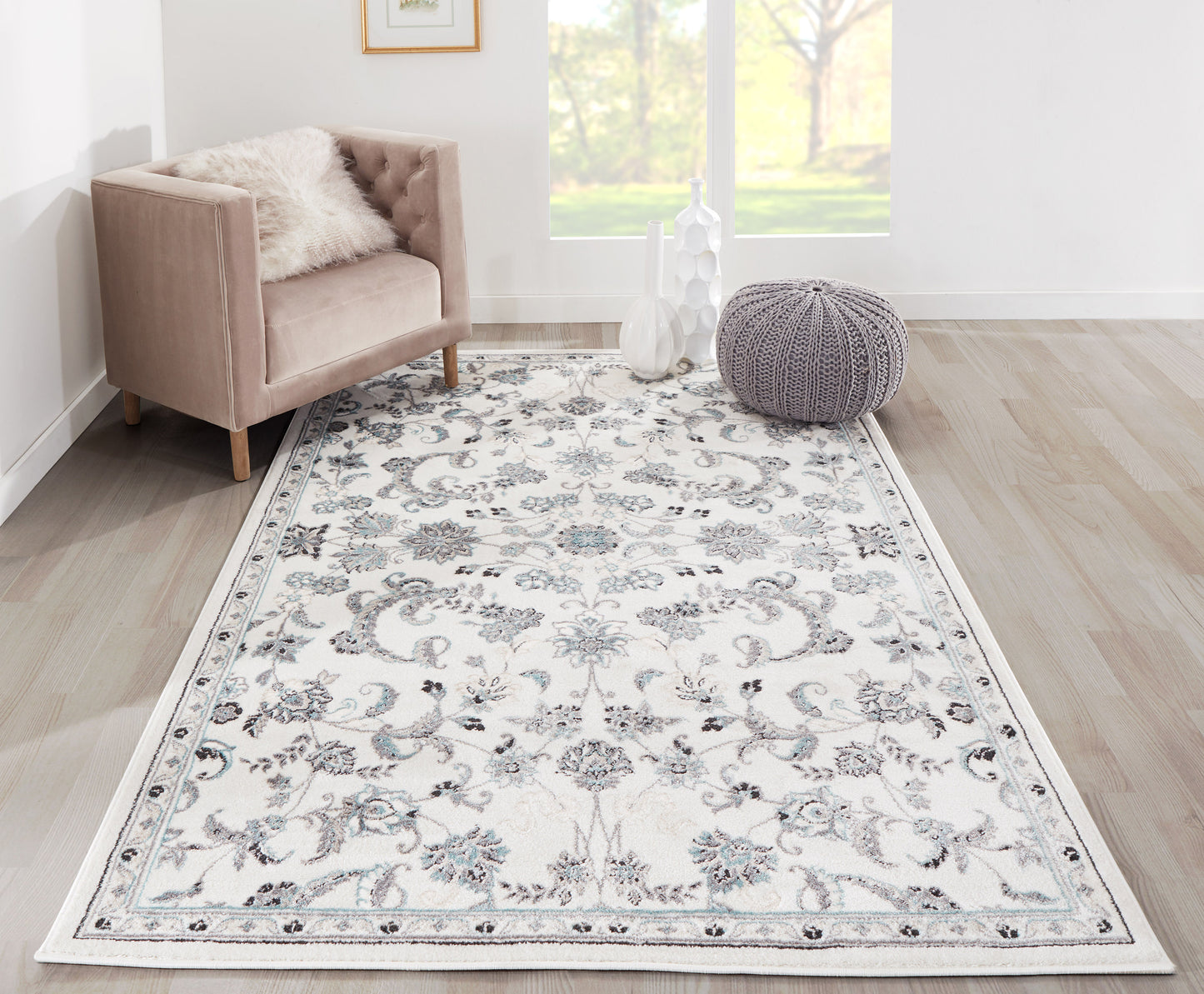 Momeni Brooklyn Heights Ivory Transitional