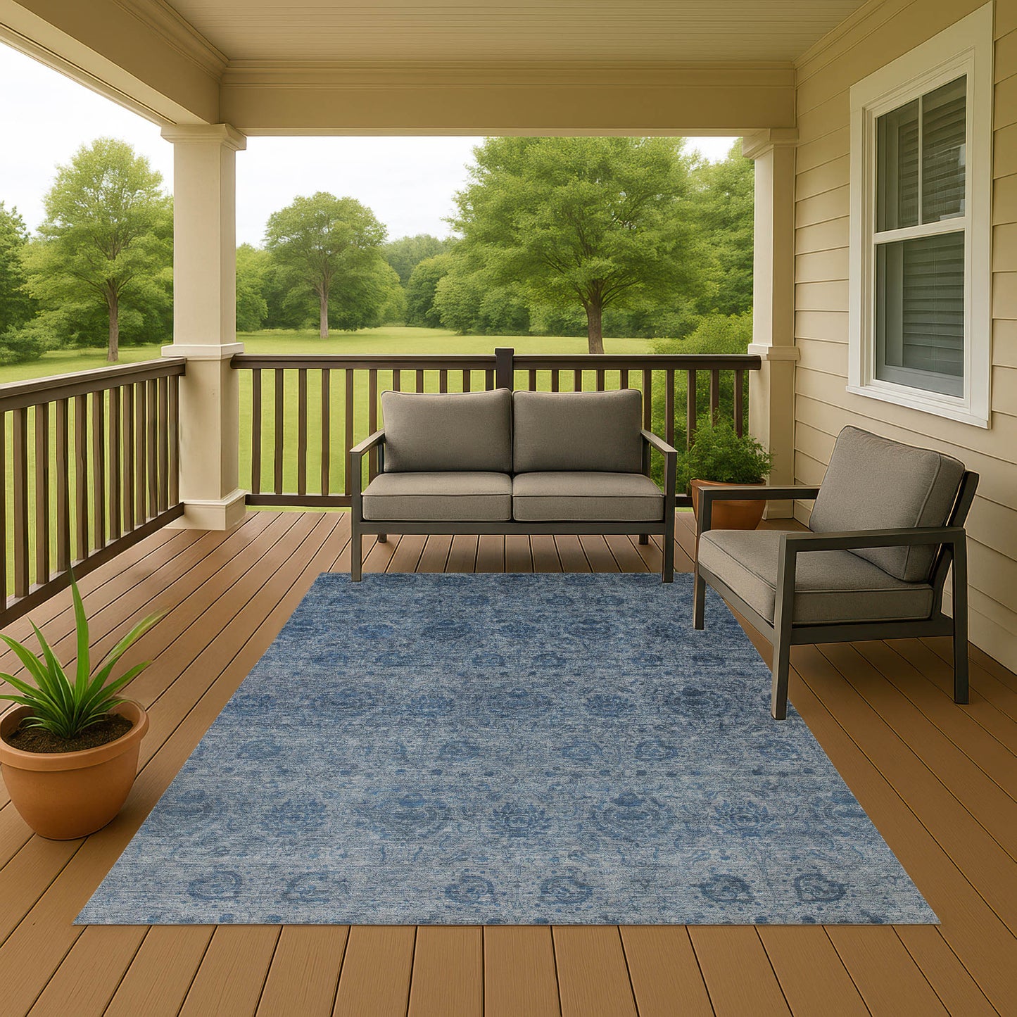 Dalyn Rugs Burano Blue Transitional