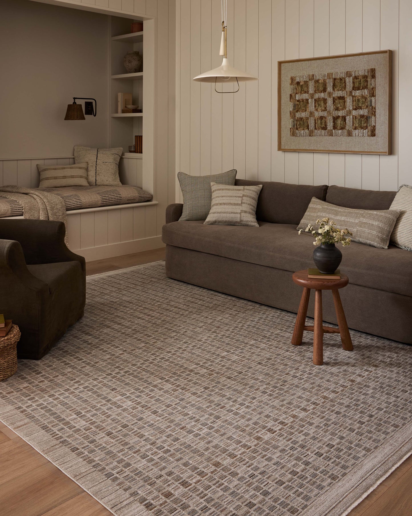 Amber Lewis x Loloi Cali Natural Slate Contemporary