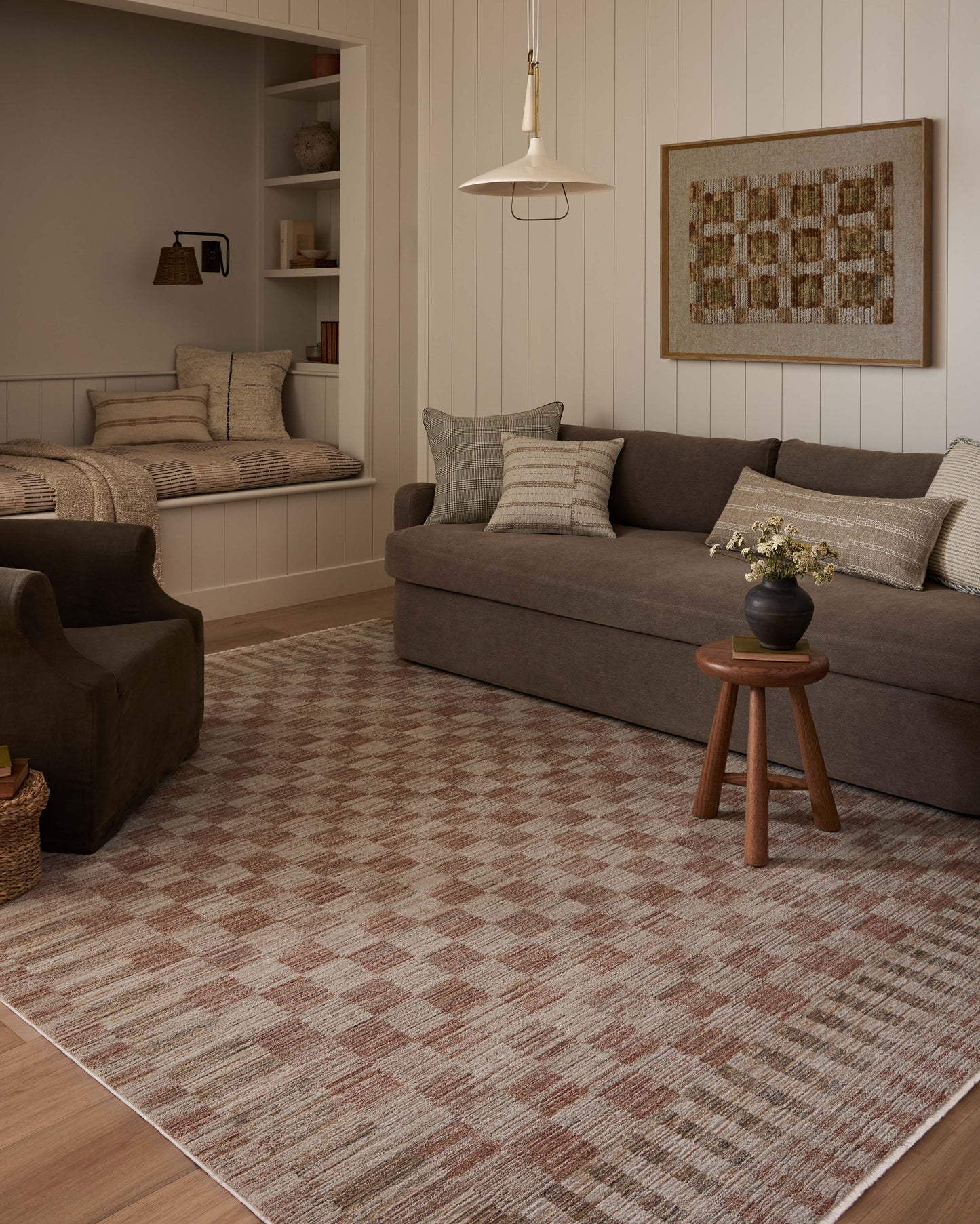 Amber Lewis x Loloi Cali Brick Natural Contemporary