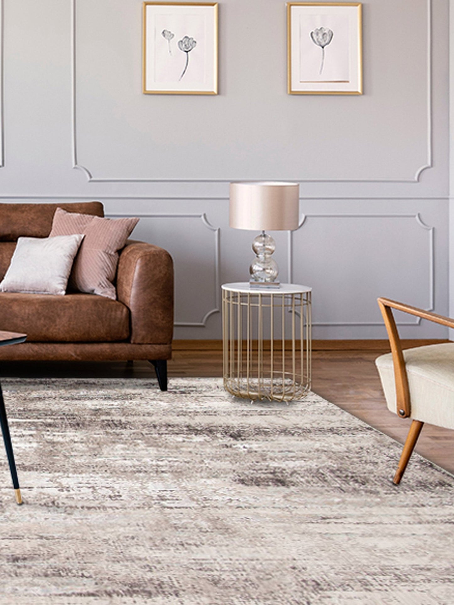 Limited Rosy RO - 503 DOVE GRAY Transitional Machinemade Rug - Rugs - Limited - Atlanta Designer Rugs