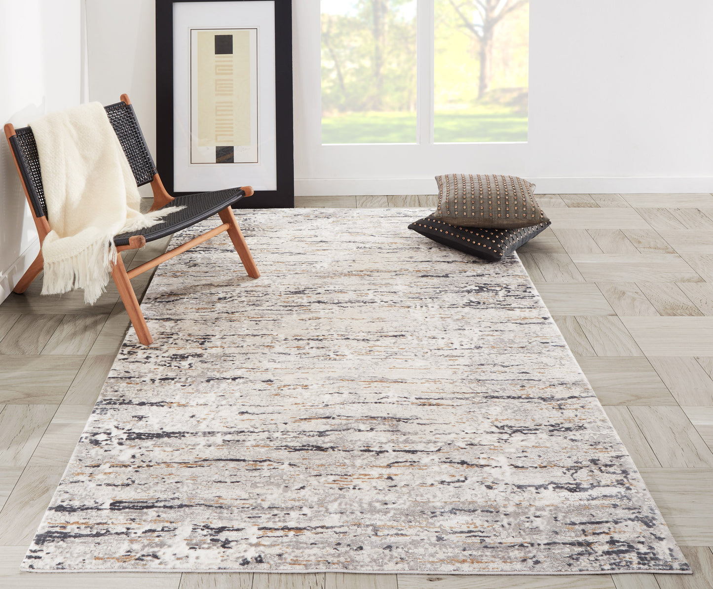 Momeni Cannes Grey Contemporary