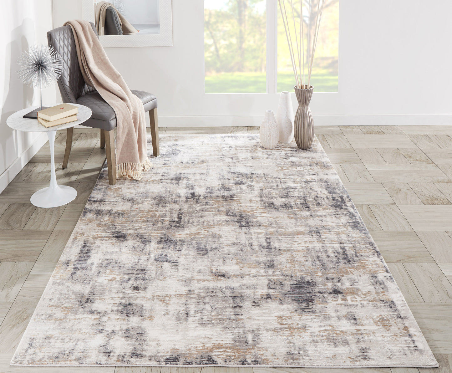 Momeni Cannes Grey Contemporary