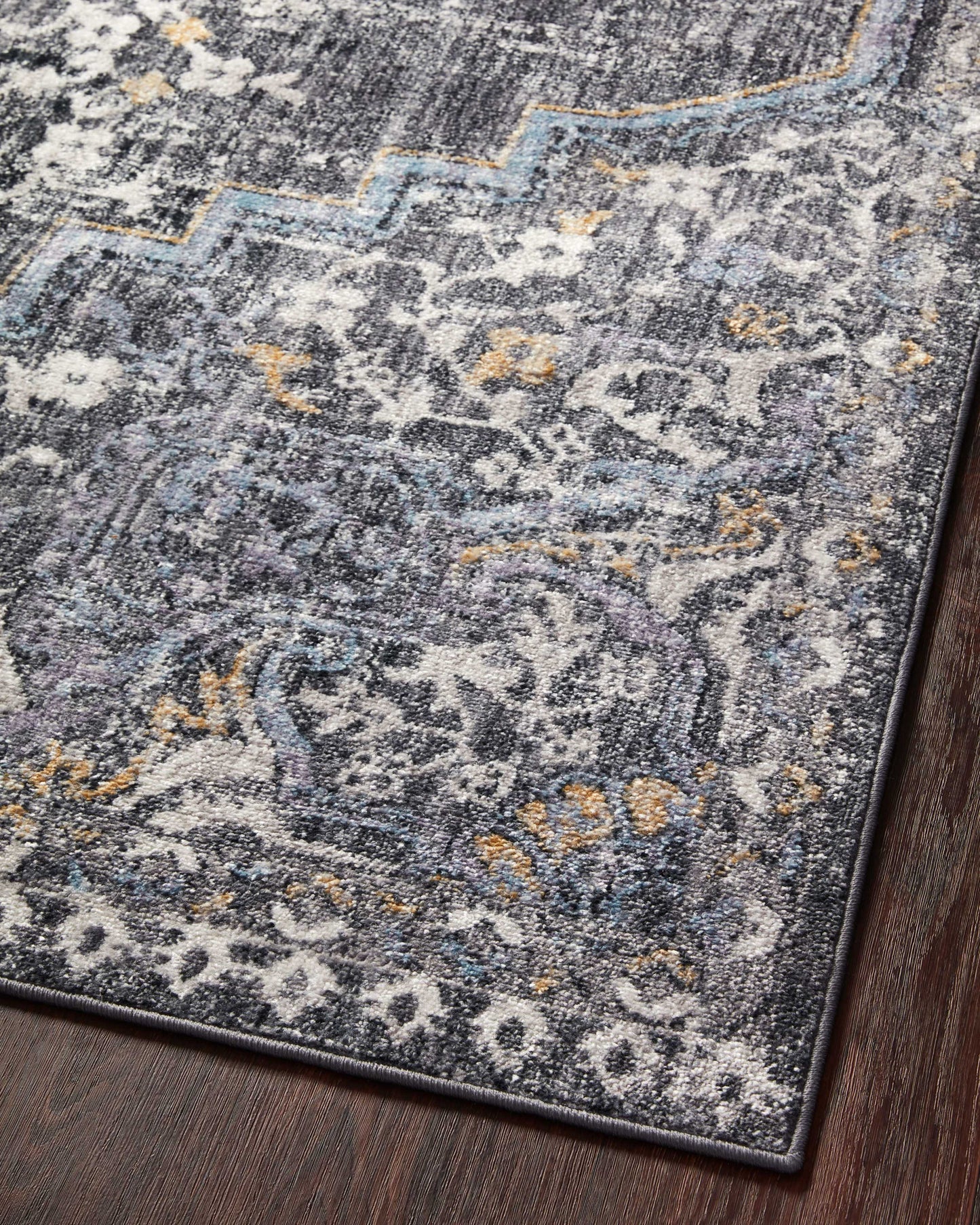 Loloi Cassandra Charcoal Gold Traditional