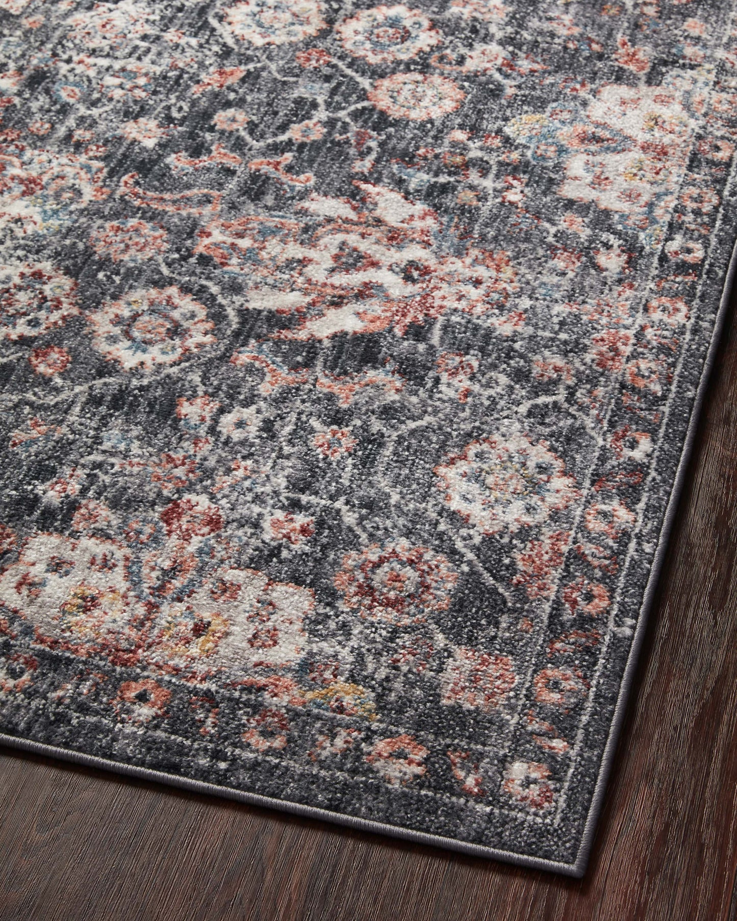 Loloi Cassandra Charcoal Rust Traditional