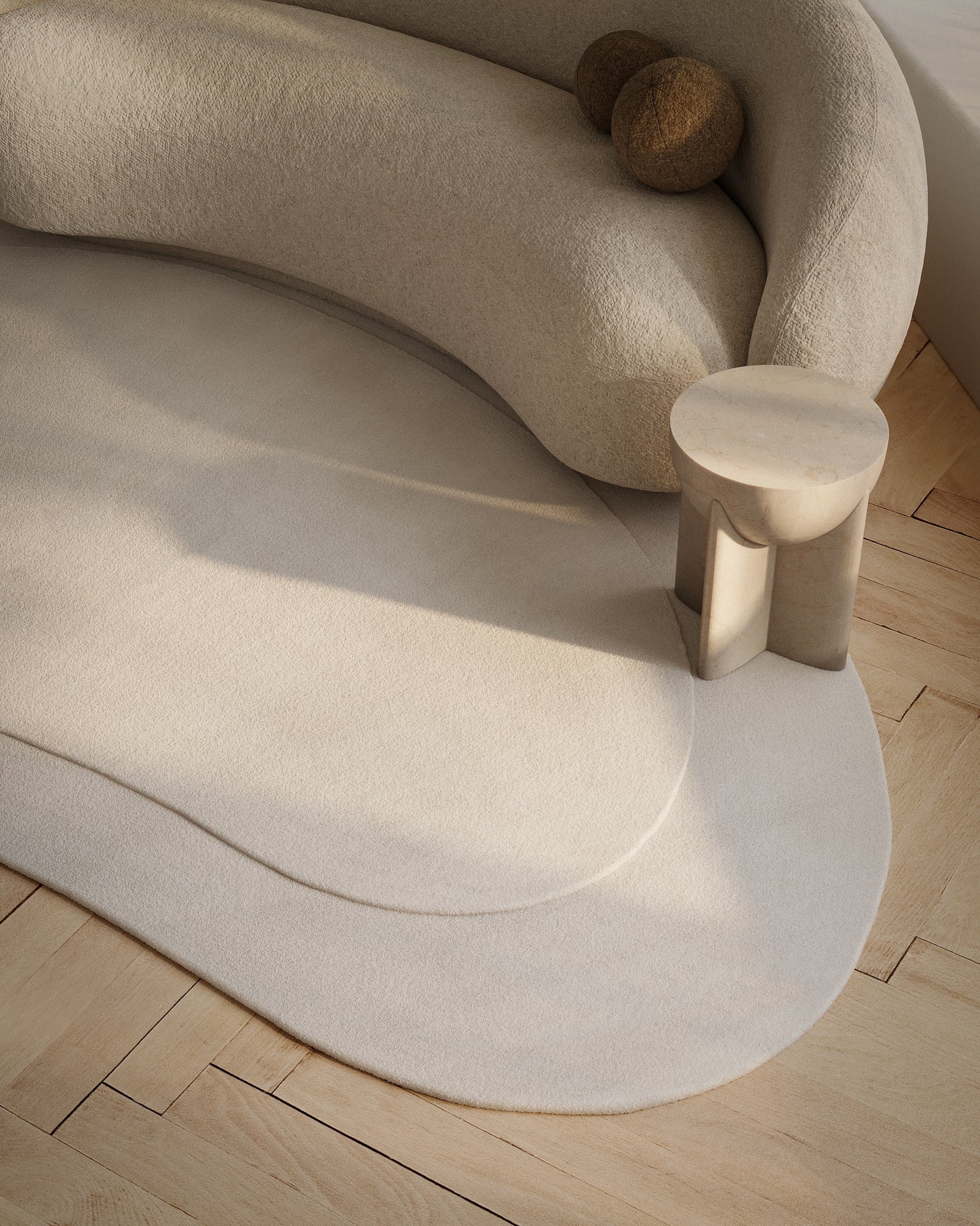 Momeni Claude Ivory Contemporary